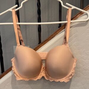 Victoria's Secret Lace Accent Bra in beige